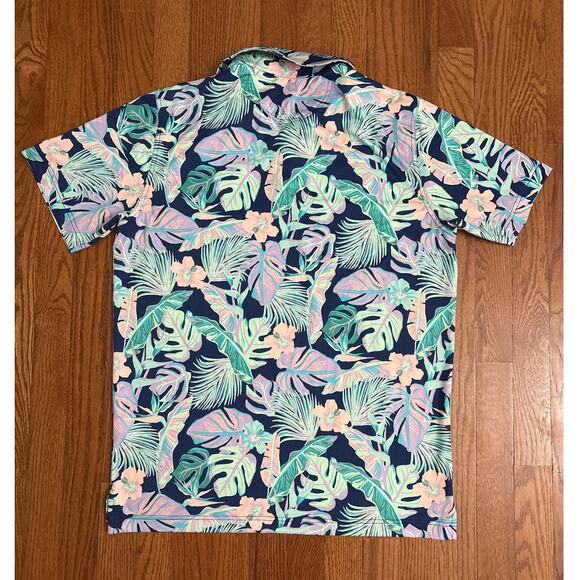 Chubbies "The Night Fauna" Performance Polo Tropical Men's Shirt- Size Medium - Picture 2 of 5